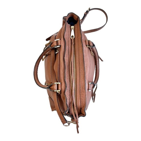Rebecca Minkoff Brown Leather Regan Satchel Bag - Picture 4 of 12